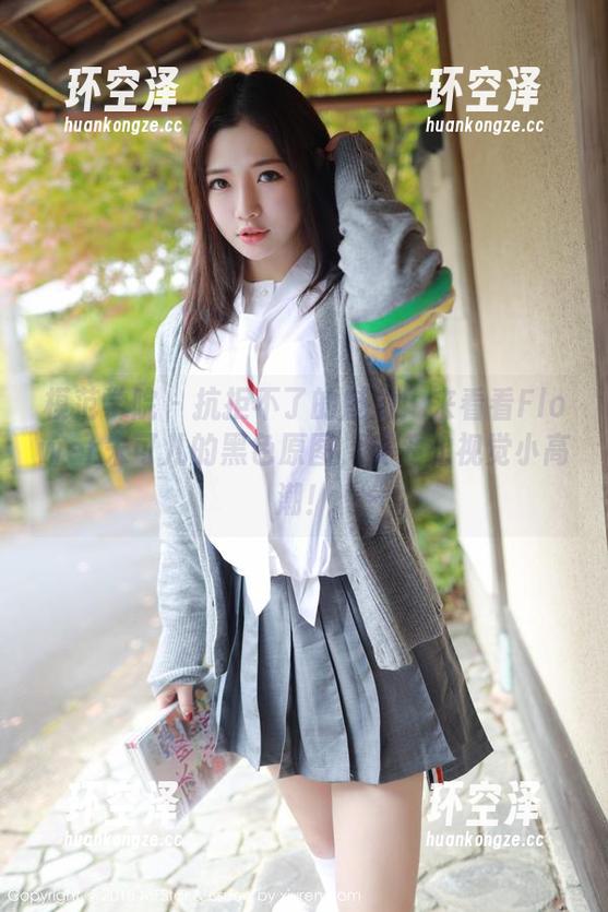 模范学院 - 抗拒不了的魅力：来看看Flower朱可儿的黑色原图，妥妥的视觉小高潮！